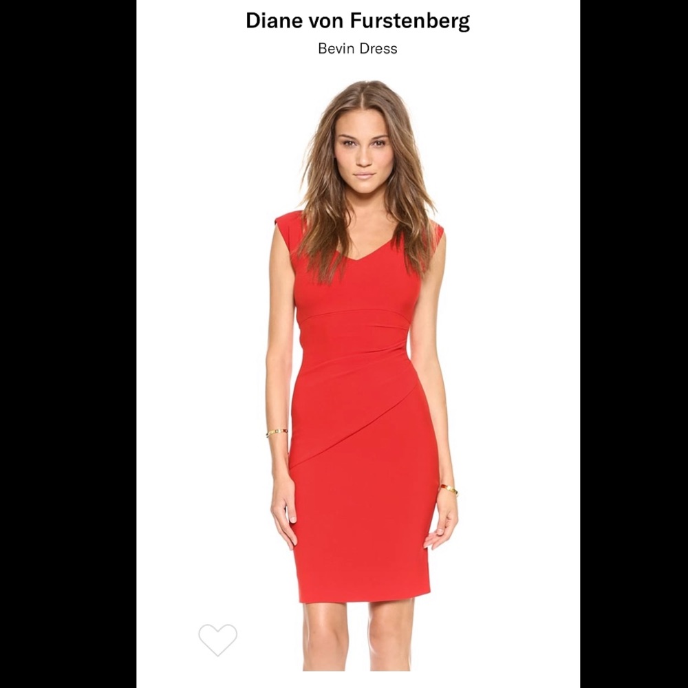 Diane Von Fursentberg Red size 6 Dress- NWT